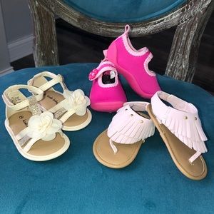 (3) pairs of toddler Sandals. New without tags